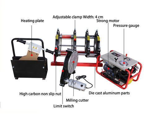 12.65KW proveedor de la máquina 380V de la fusión del tubo del HDPE de 400m m a de 630m m